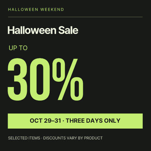 Halloween weekend sale poster